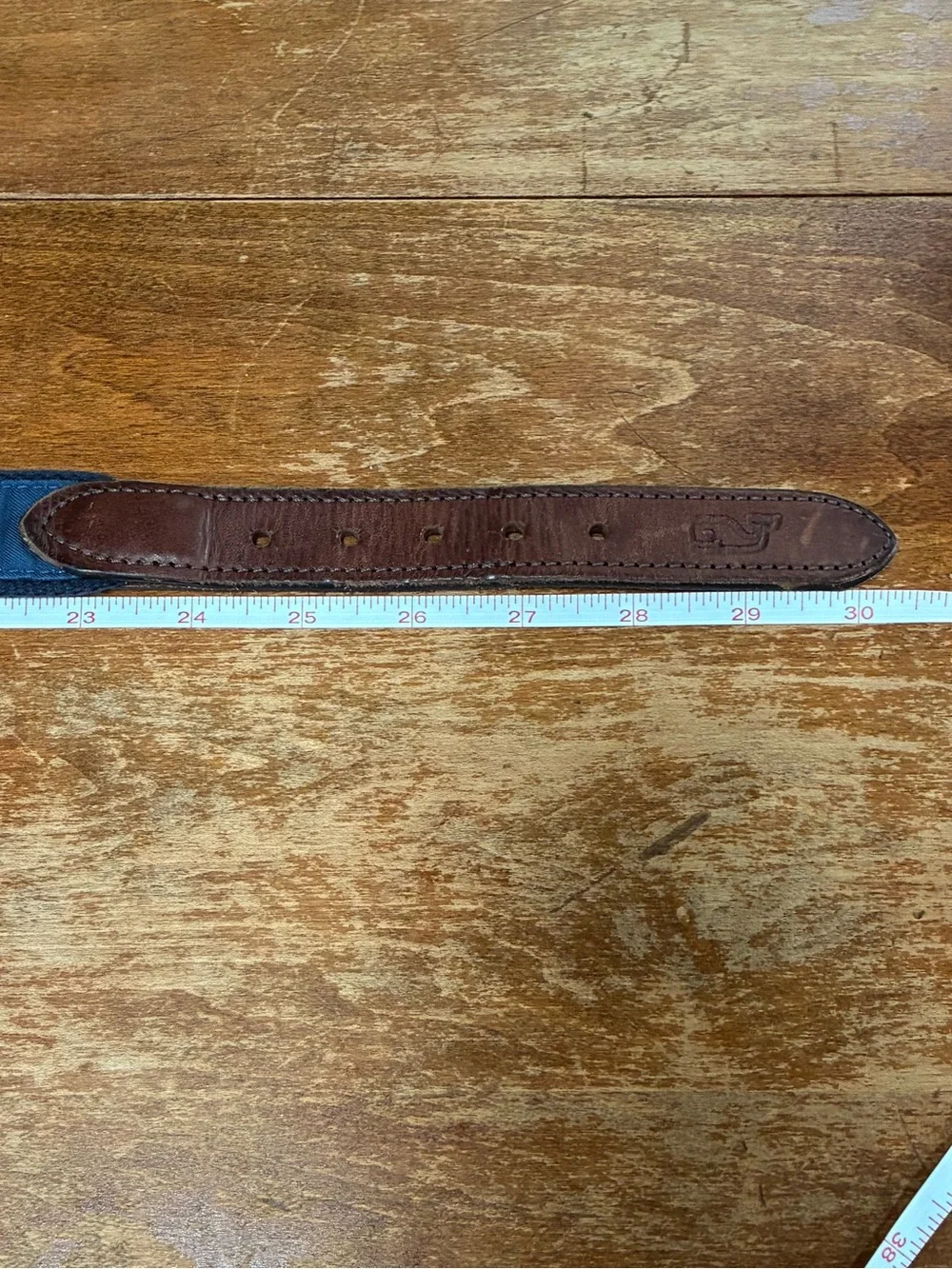 Vineyard Vines by Shep & Ian Leather Canvas American Flag Belt USA Boys size 26